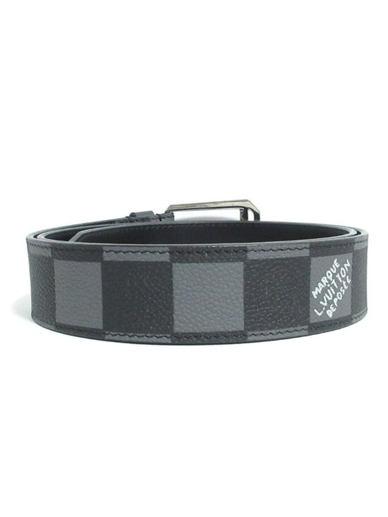 Louis Vuitton Ceinture Architect Damier Graphite Archives Belt 90 36 Black Gray main image 5